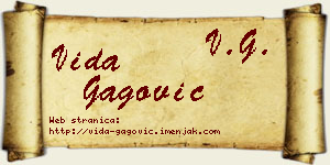 Vida Gagović vizit kartica